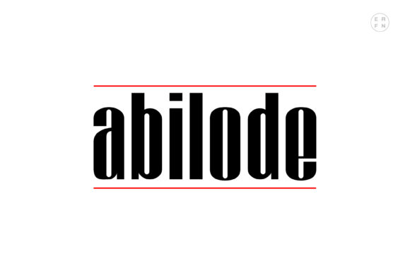 Abilode: A Modern Display Font for Futuristic Branding