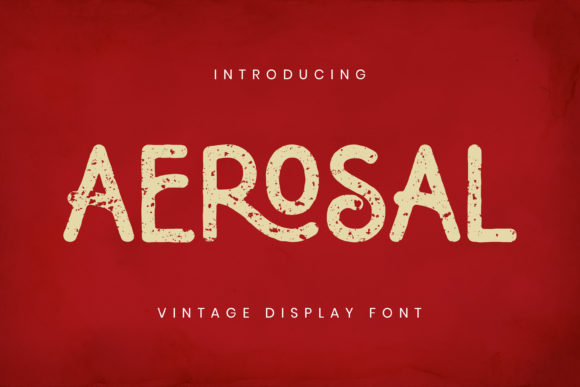 Aerosal: A Vintage-Inspired Display Font for Modern Editorial Design