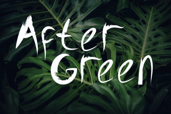 After Green: A Fresh Display Font for Modern Campaigns