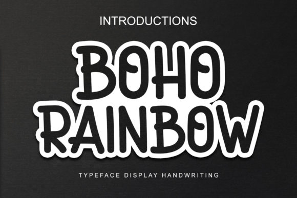 Boho Rainbow: A Trendy Display Font for Web Design