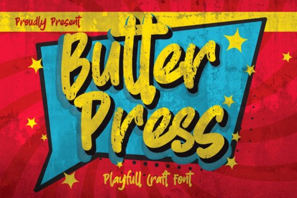 Butterpress: A Playful Display Font for Digital Branding