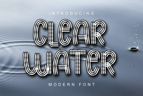 Clear Water: A Cool and Fun Display Font for Bold Branding