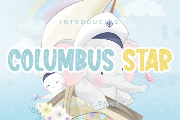 Columbus Star: A Friendly Display Font for Creative Branding