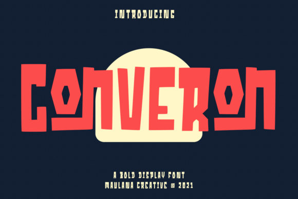 Converon Cubical: A Spooky Display Font for Creative Makers