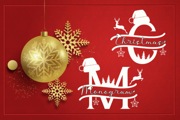 Cute Christmas Monogram Font for Festive Campaigns