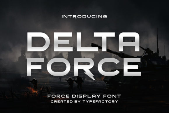 Delta Force: A Bold Display Font for Handmade Creations
