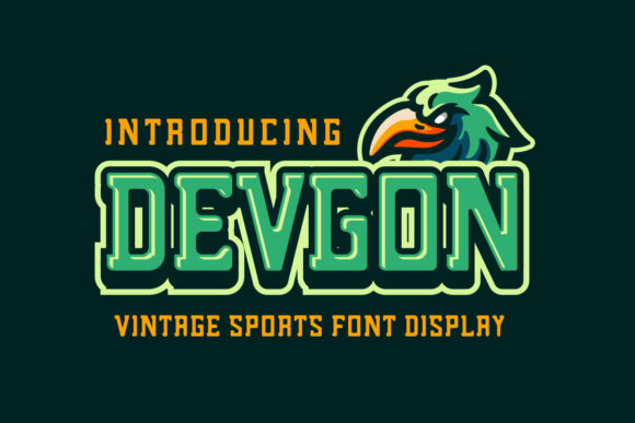 Devgon: A Display Font for Bold Visual Statements