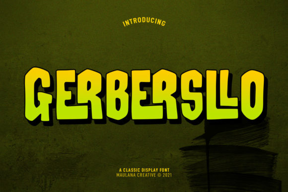 Gerbersllo Font for Creative Campaigns