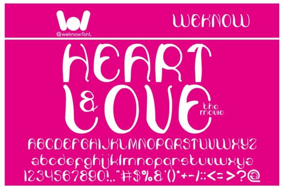 Heart and Love Font for Business Branding