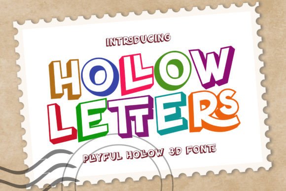 Hollow Letters: A Playful Display Font for Web Projects