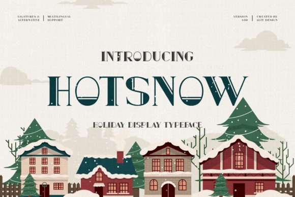 Hot Snow: A Vintage Font for Handmade Creations