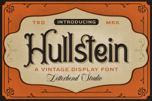 Hullstein: A Vintage Display Font for Editorial Elegance