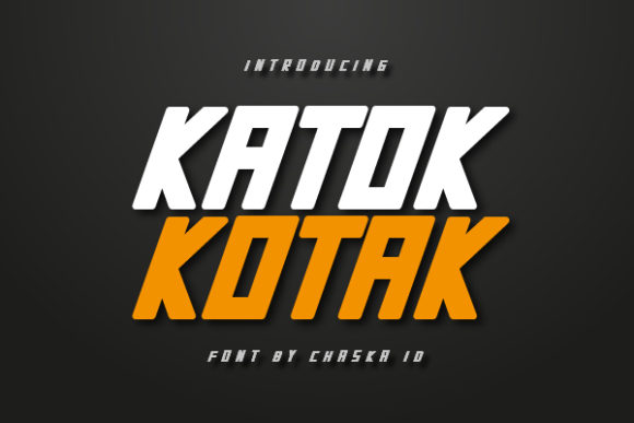 Katok Kotak Display Font for Bold Web Design