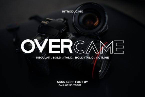 Overcame Font for Web Design Projects