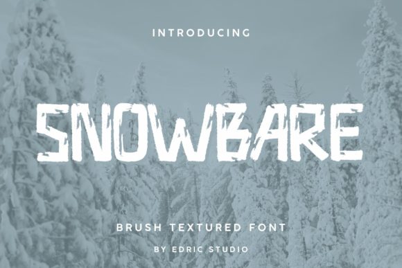 Snowbare: A Bold Display Font for Creative Branding