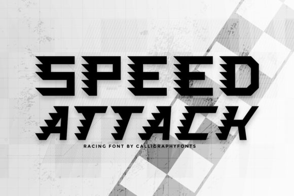 Speed Attack: A Bold Display Font for High-Energy Branding